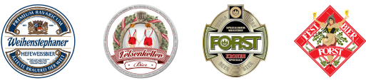 Medagliette birre Forst e Weihenstephaner
