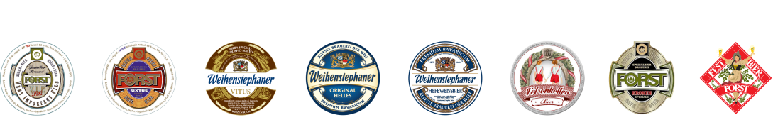 Medagliette birre Forst e Weihenstephaner